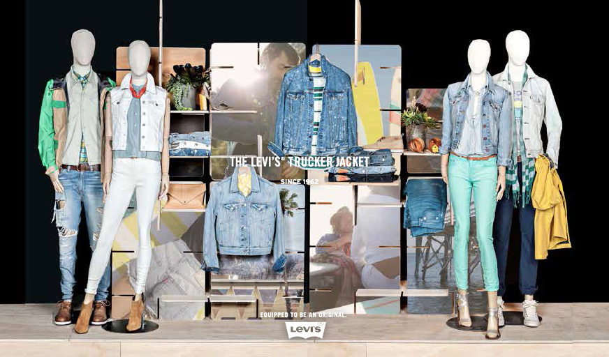 60s LEVI’S CASUALS STORE DISPLAY FRAMING Levi's — Shelly Amin